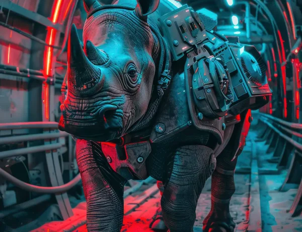 product-Half rhino robot